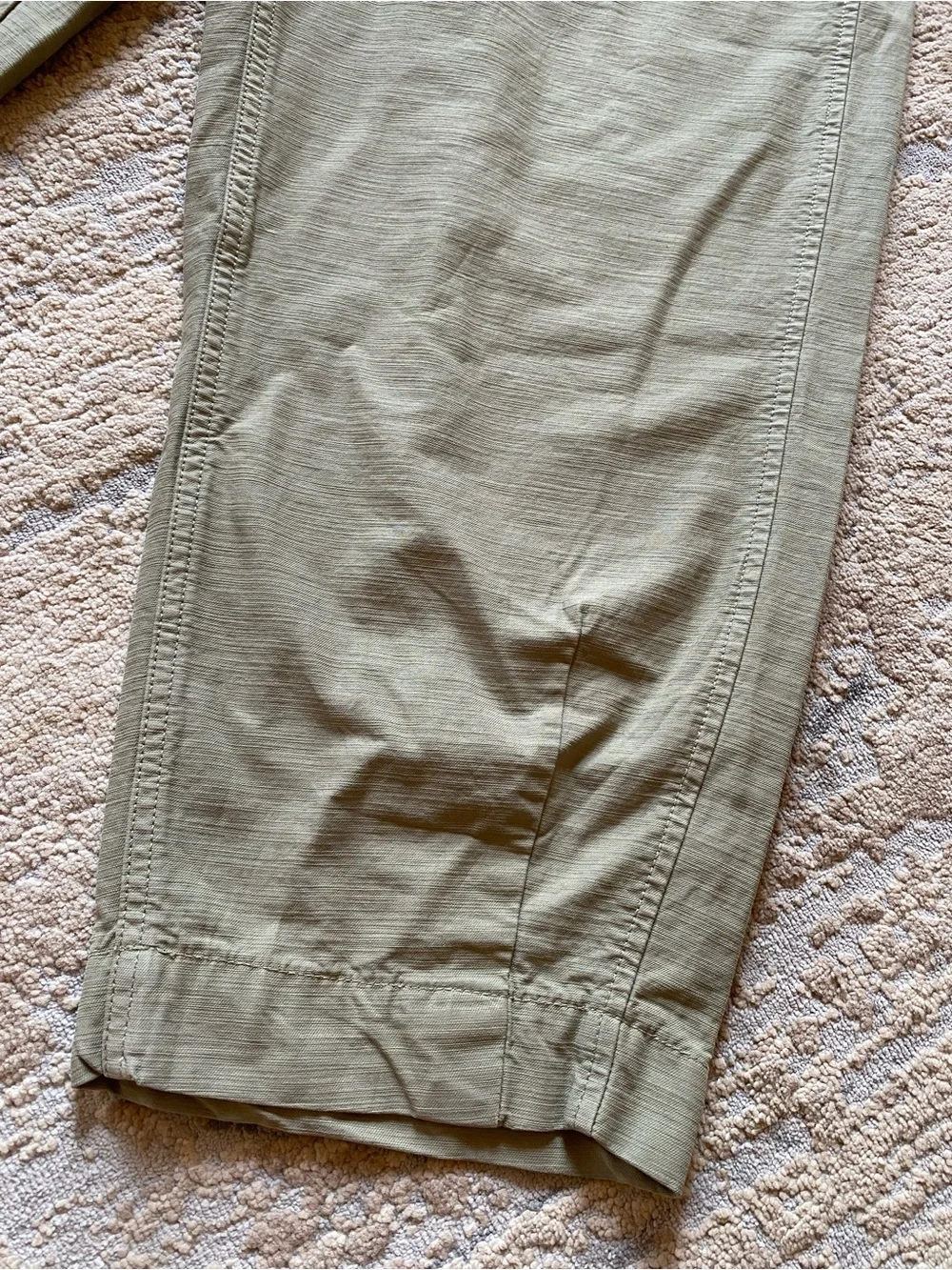 Everlane The Fatigue Barrel Pants Bay Leaf Sage Green Utility Pants Cotton/Linen